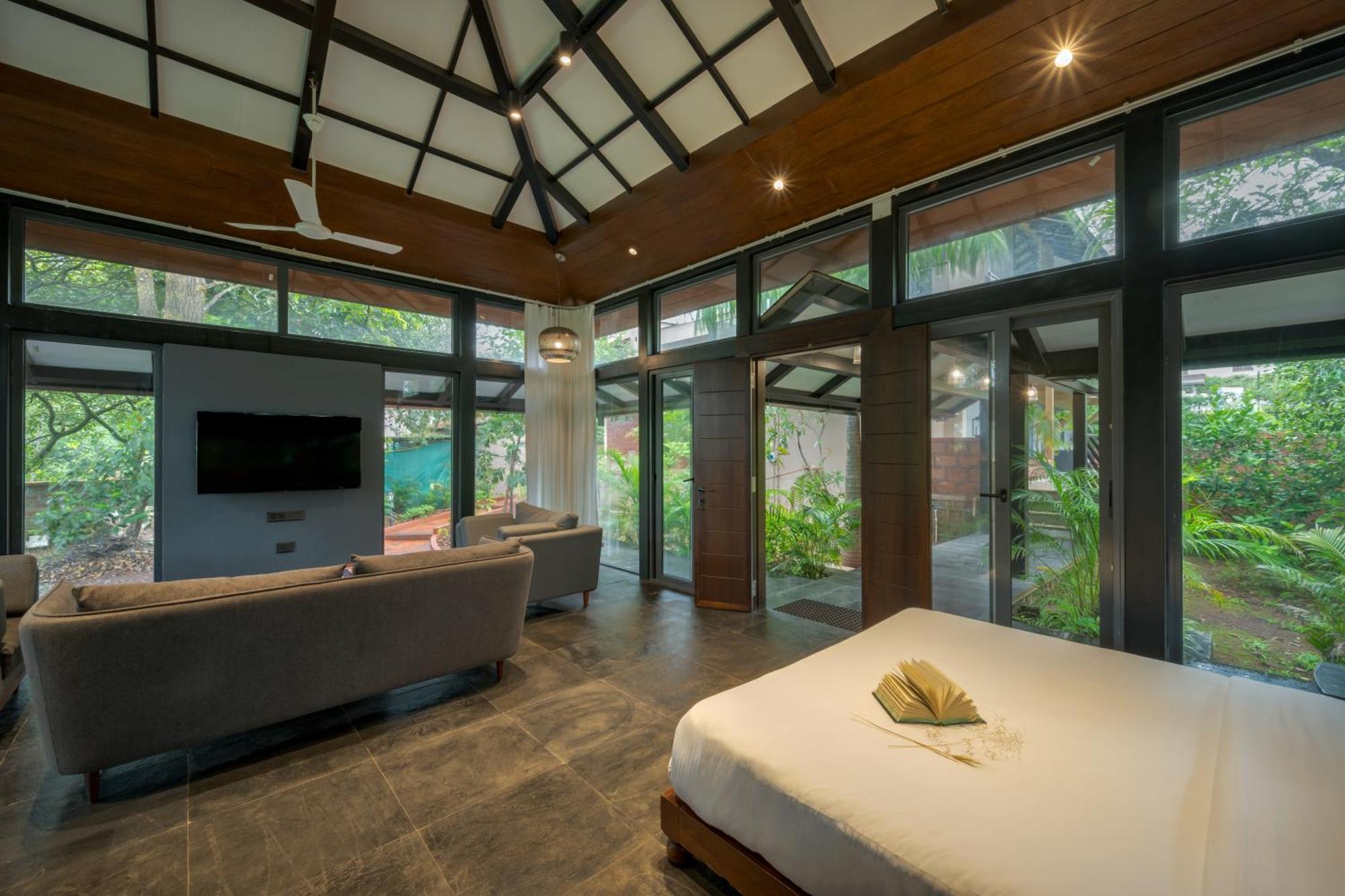 Saffronstays The Glasshouse, Panchgani - Beautiful Glass Villa For Couples Exteriér fotografie