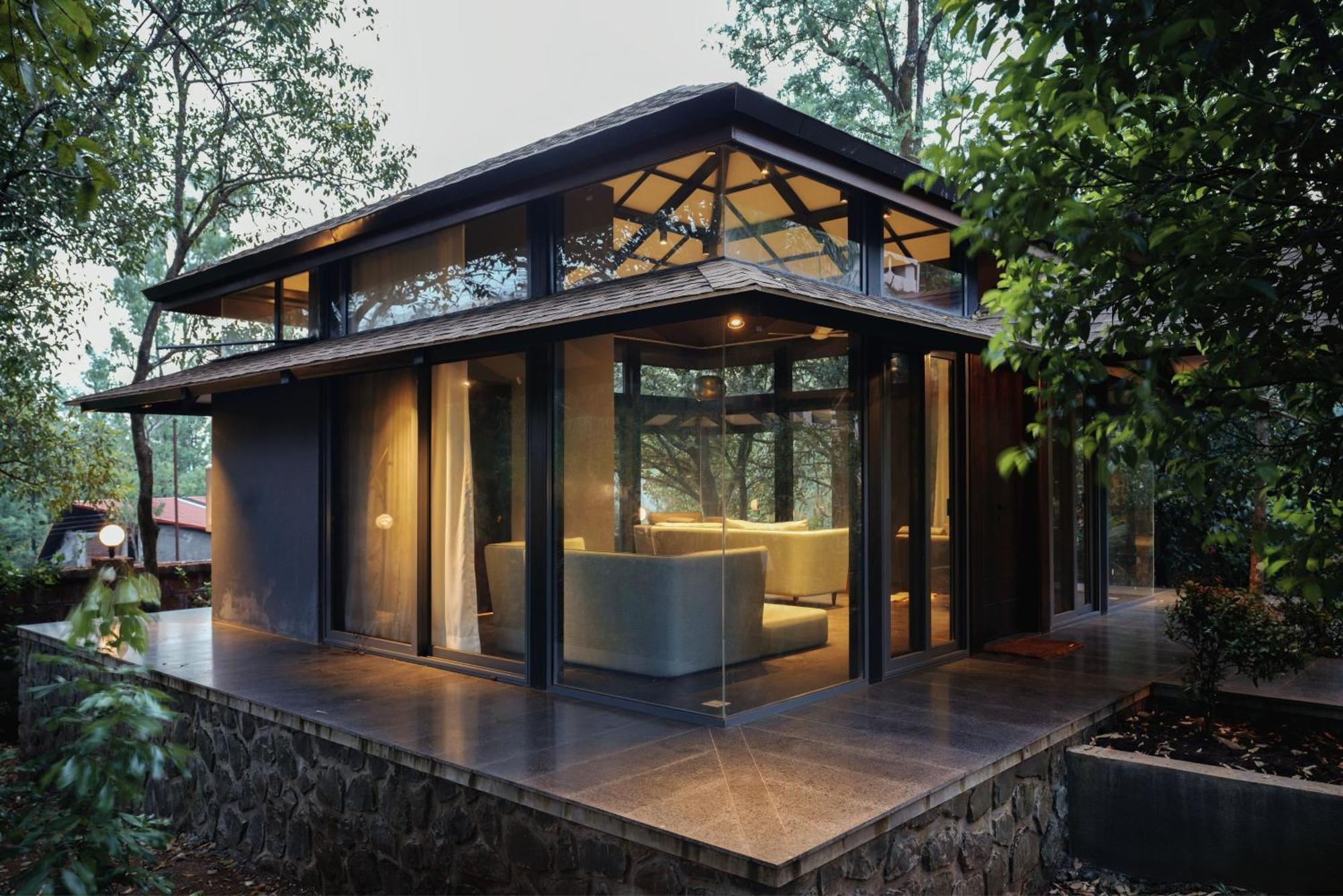 Saffronstays The Glasshouse, Panchgani - Beautiful Glass Villa For Couples Exteriér fotografie